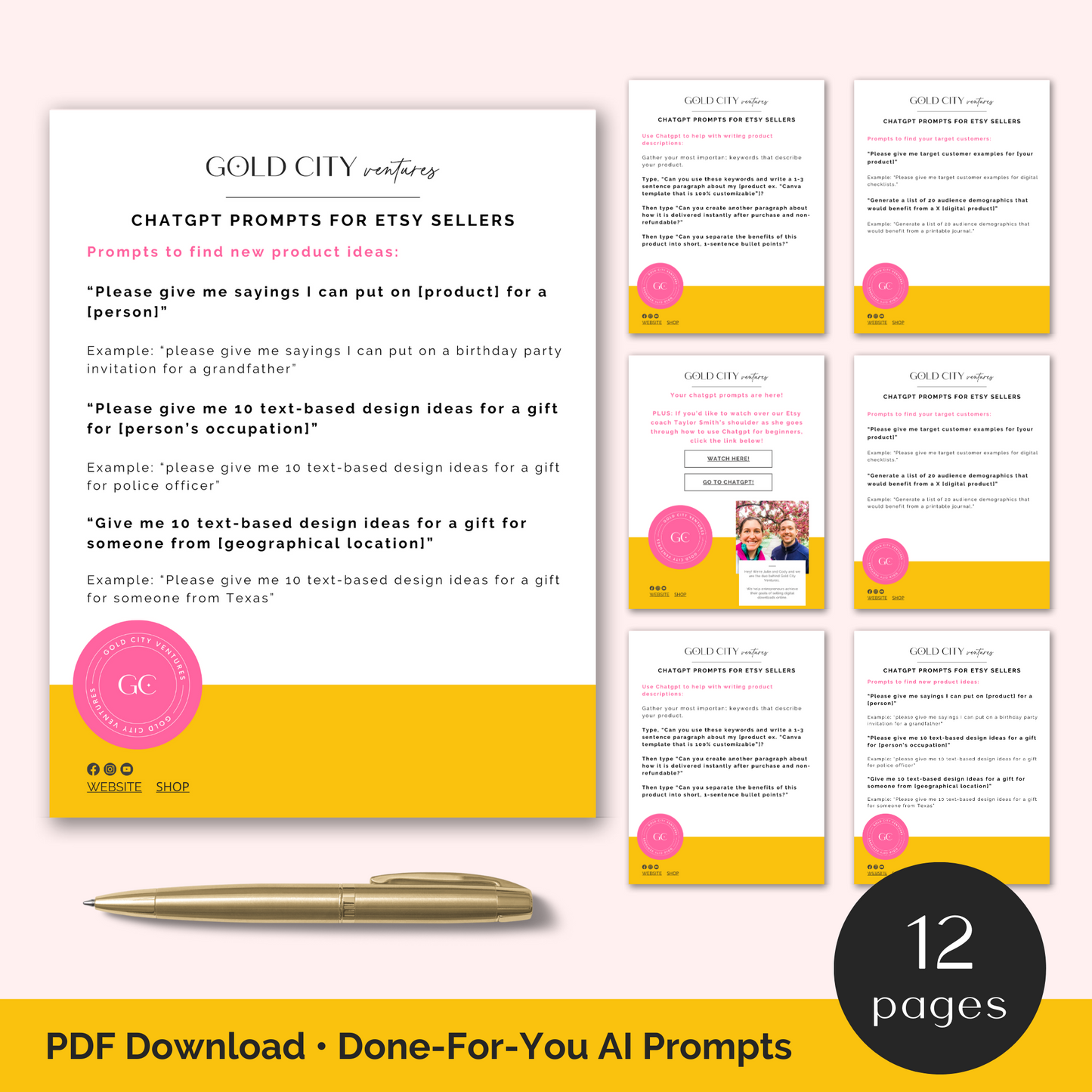 Chatgpt Prompts for Etsy Sellers