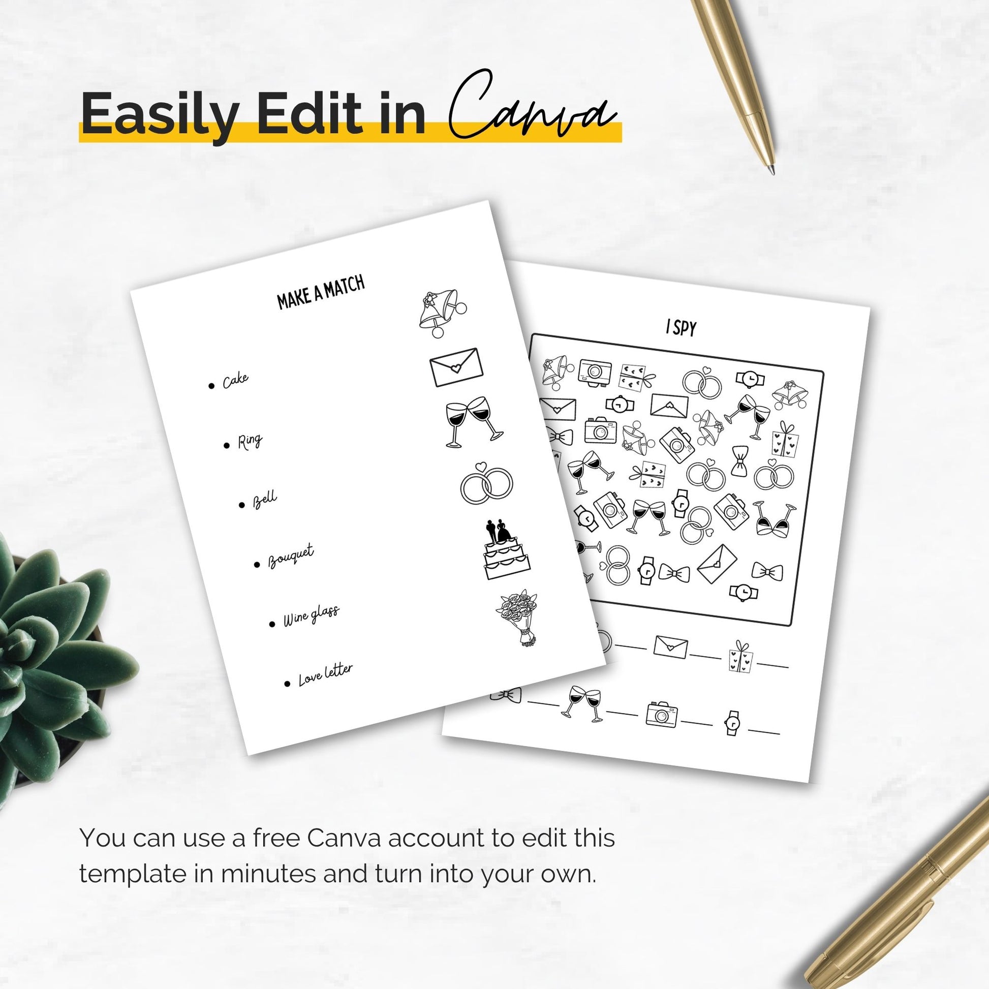 kid's wedding activity book