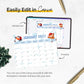 12 months of kid calendars