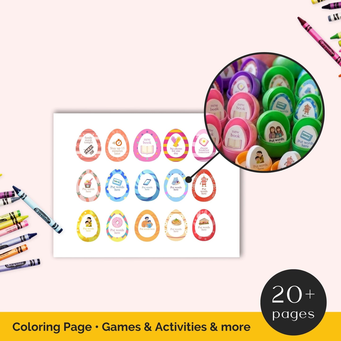 Easter egg crafts and activities