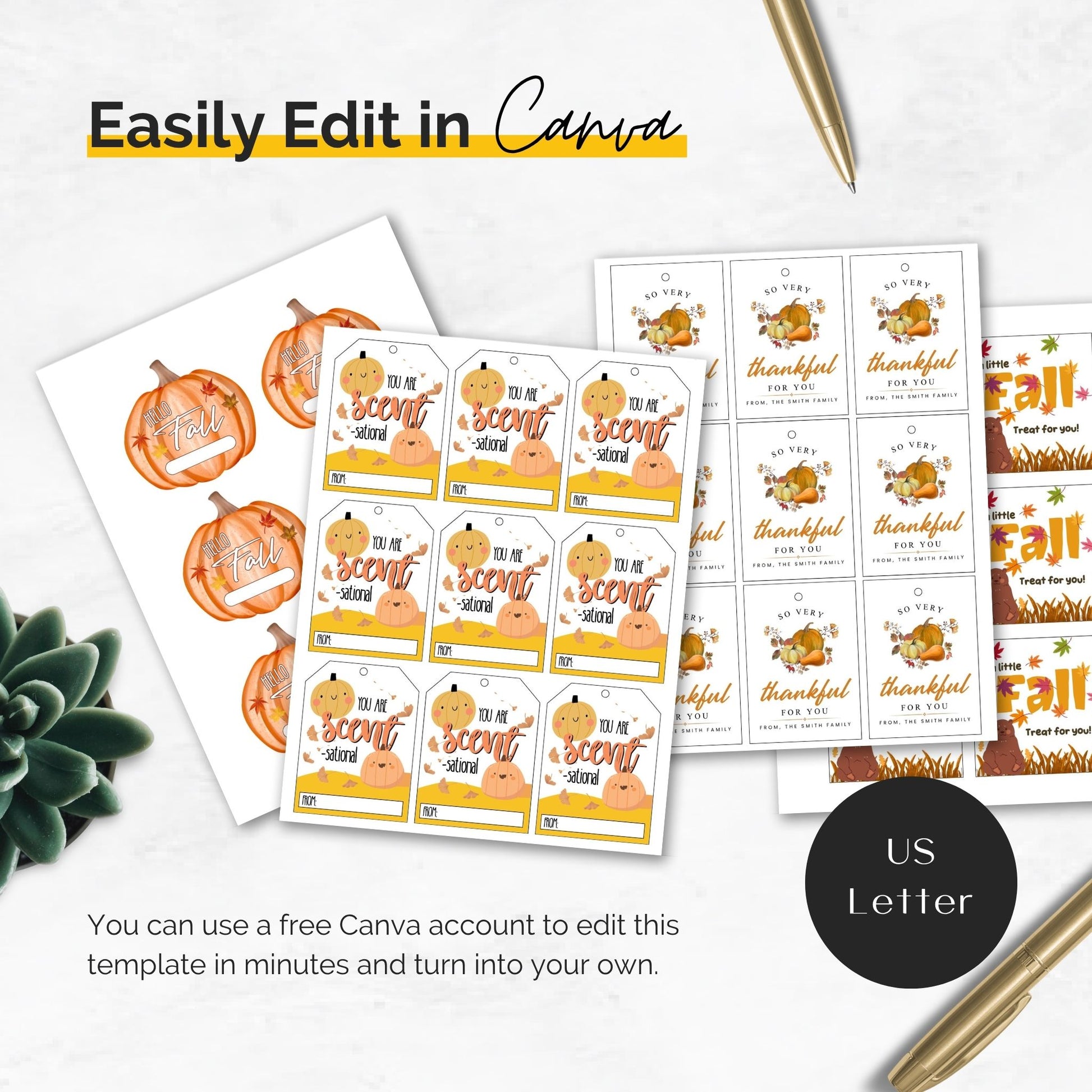 fall gift tags