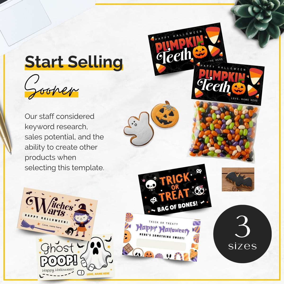 Halloween Treat Bag Toppers