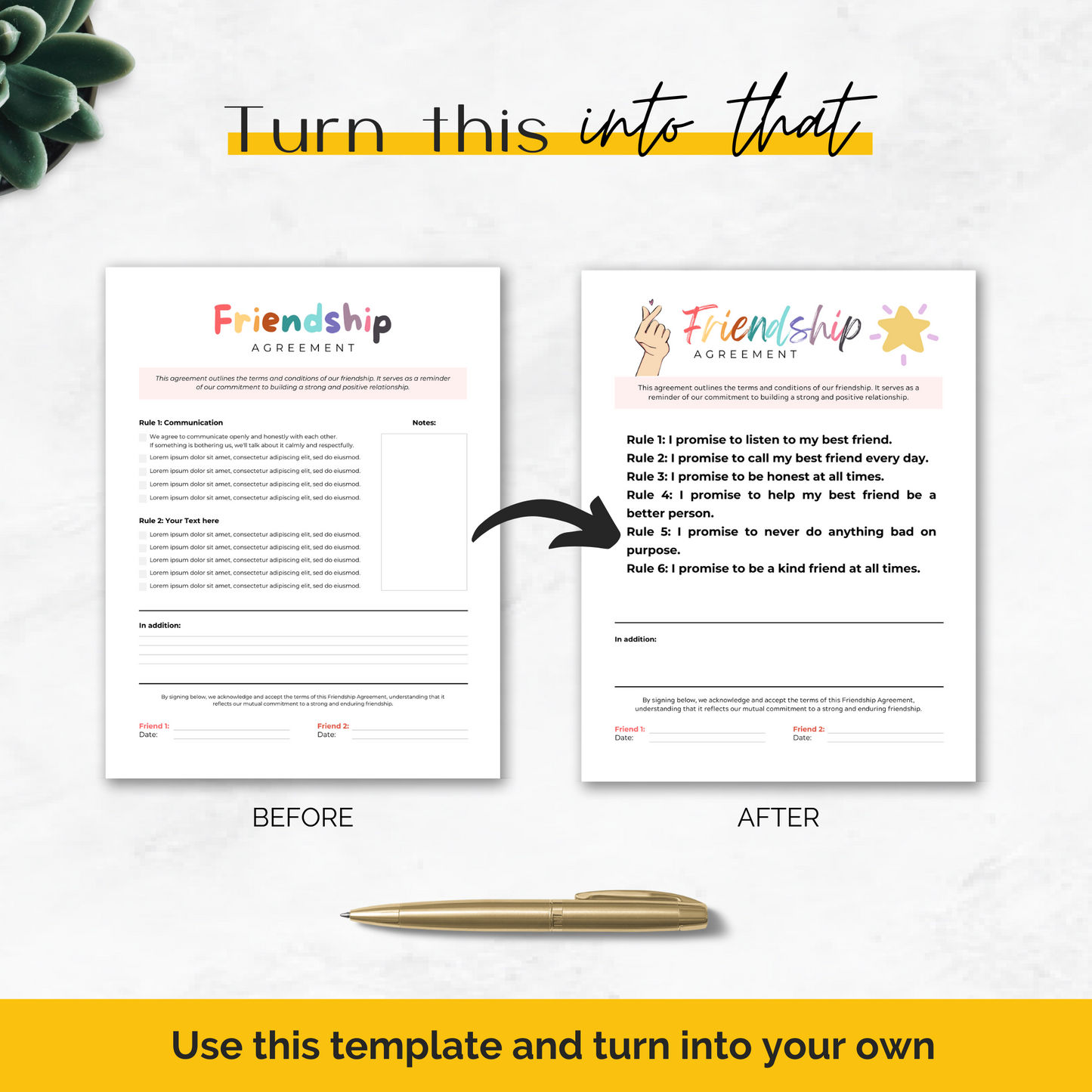 friendship agreement