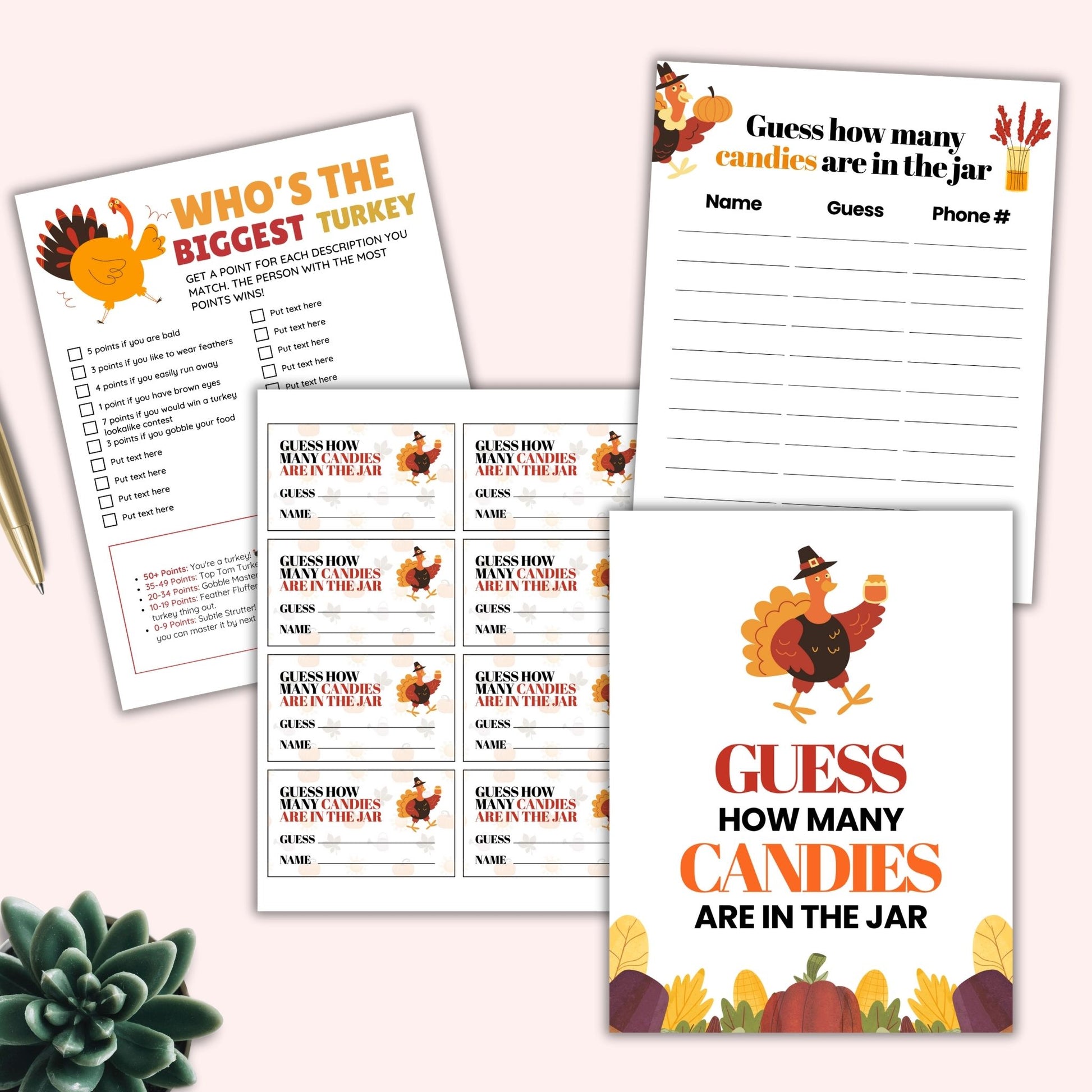 November Thanksgiving Commercial Use Templates