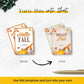 fall gift tags