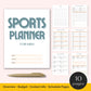 sports planner for kids