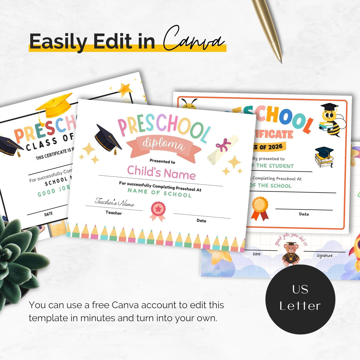 graduation certificates