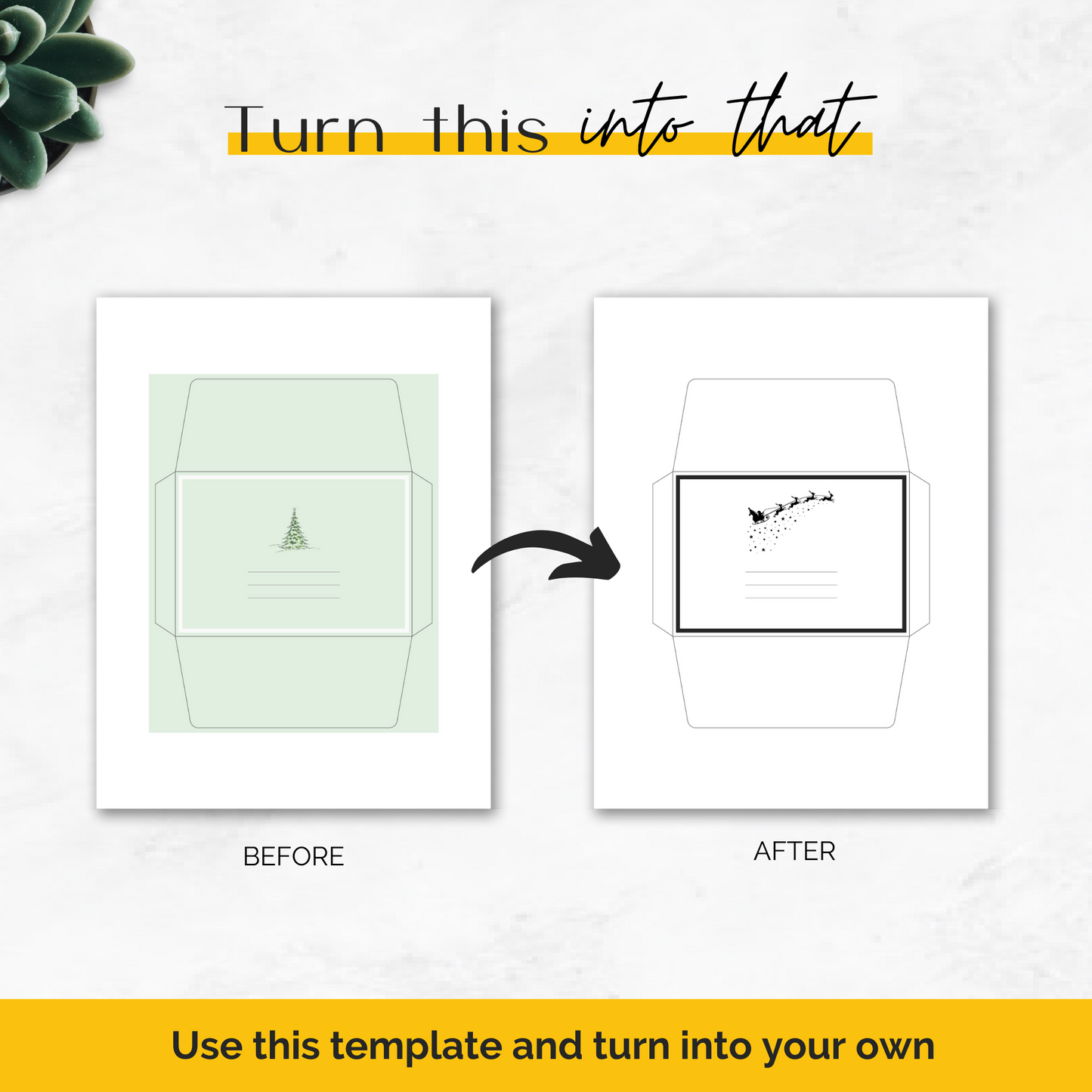 greeting card and envelope templates