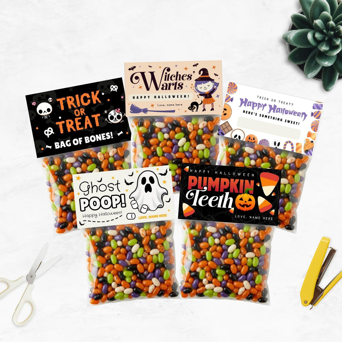 Halloween Treat Bag Toppers
