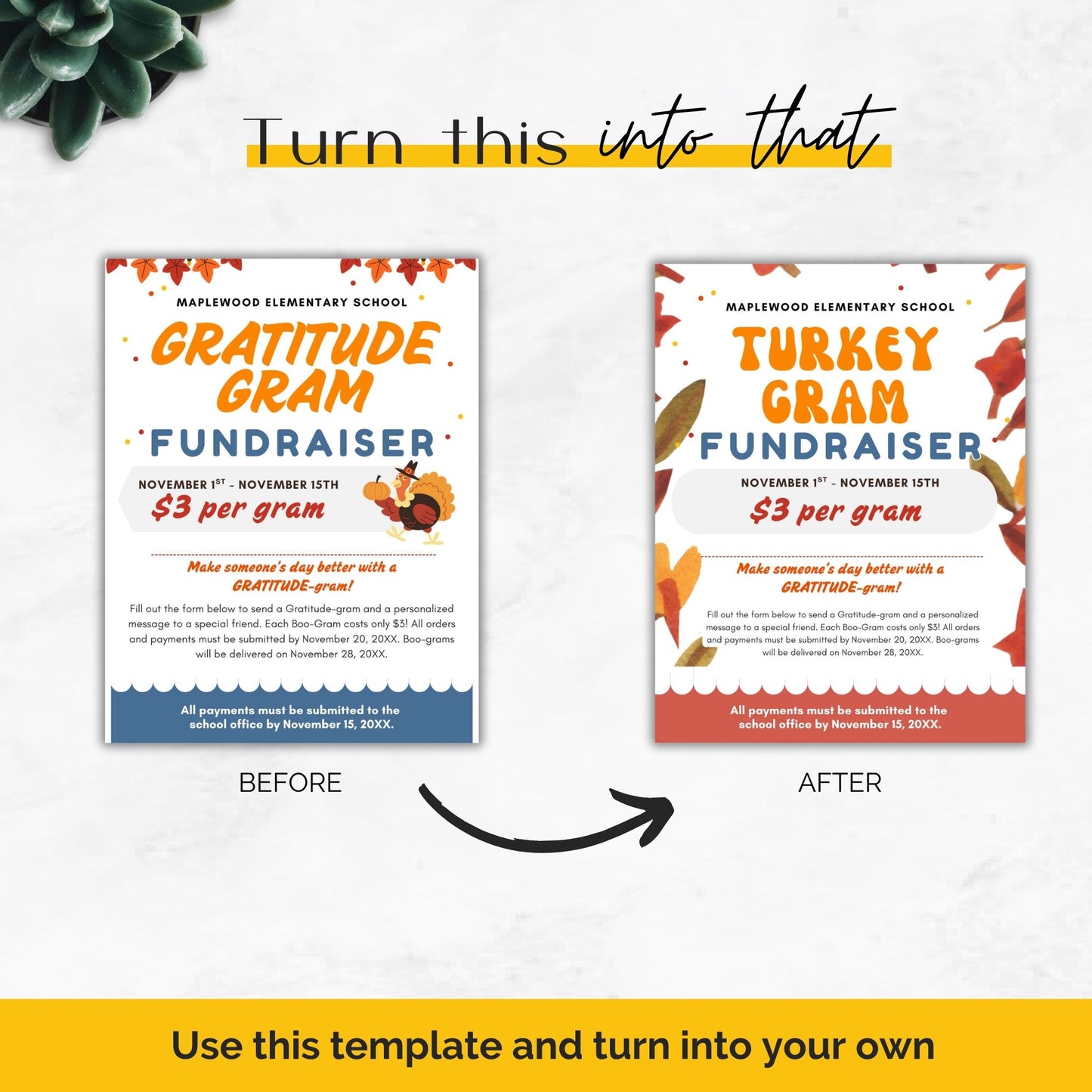 November Thanksgiving Commercial Use Templates