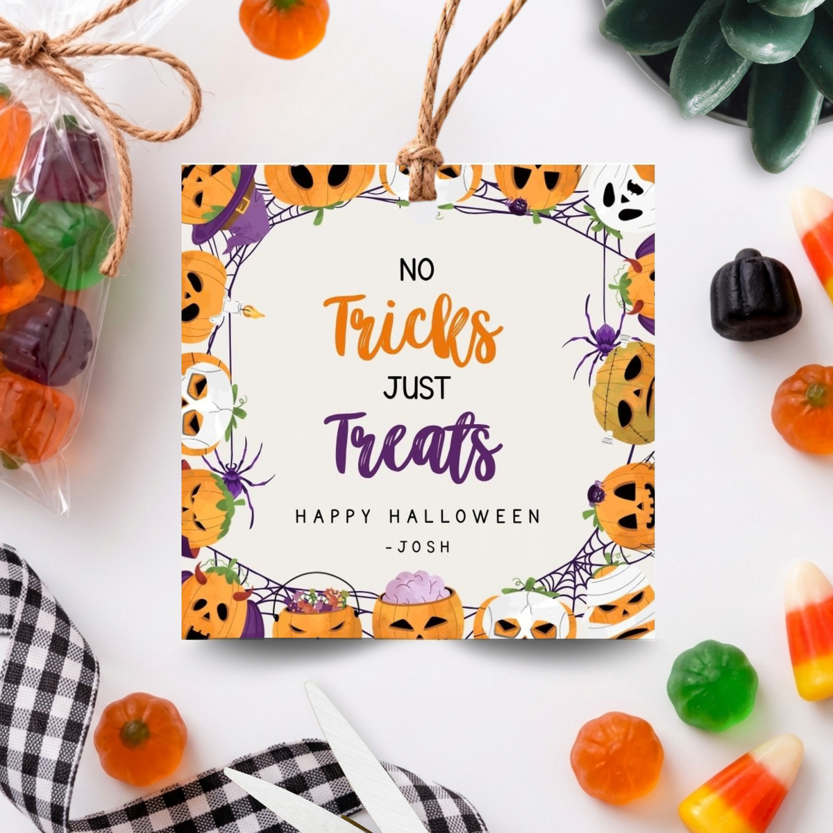 Halloween gift tags