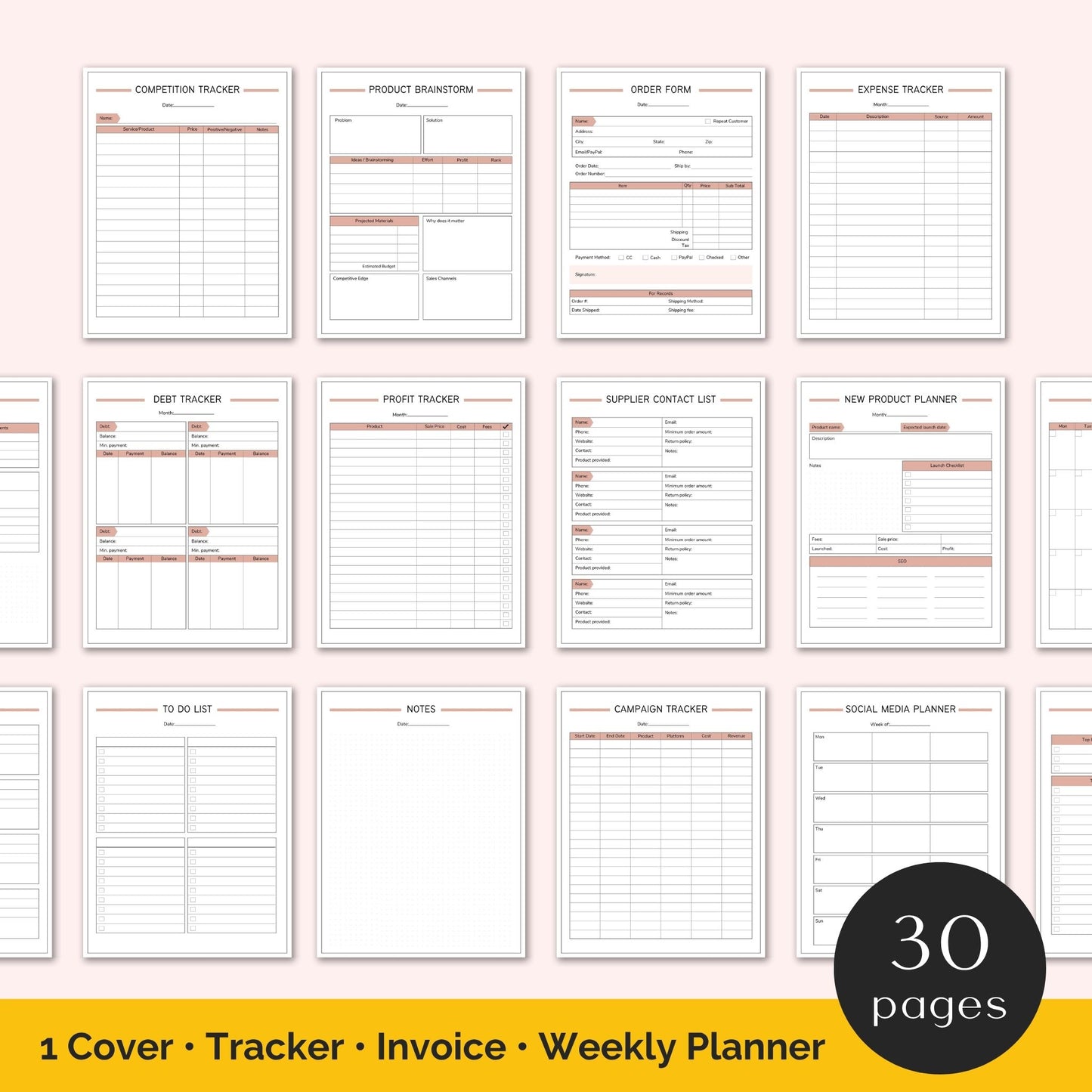 Business Planner Commercial Use