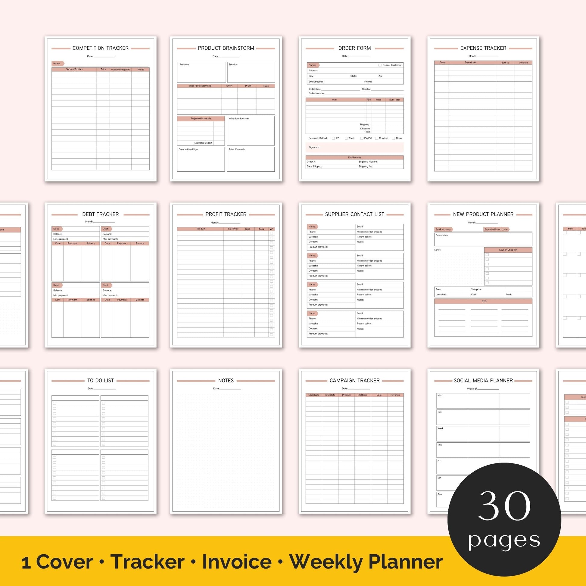 Business Planner Commercial Use