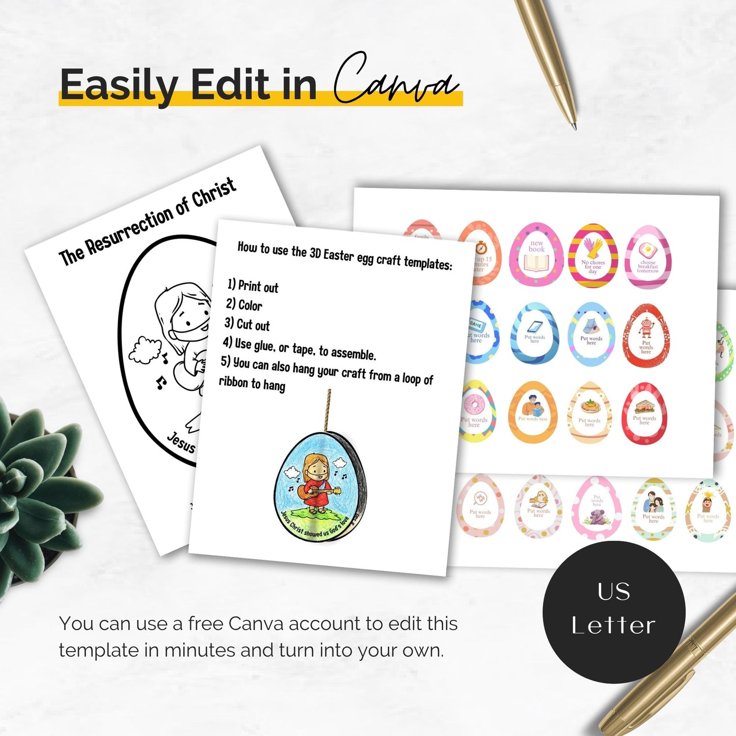 Easter egg crafts and activities