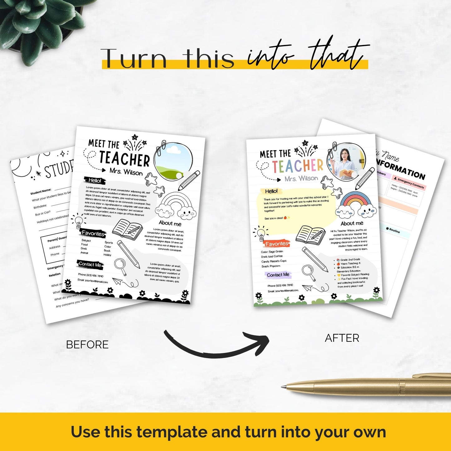 Back to school teacher kit