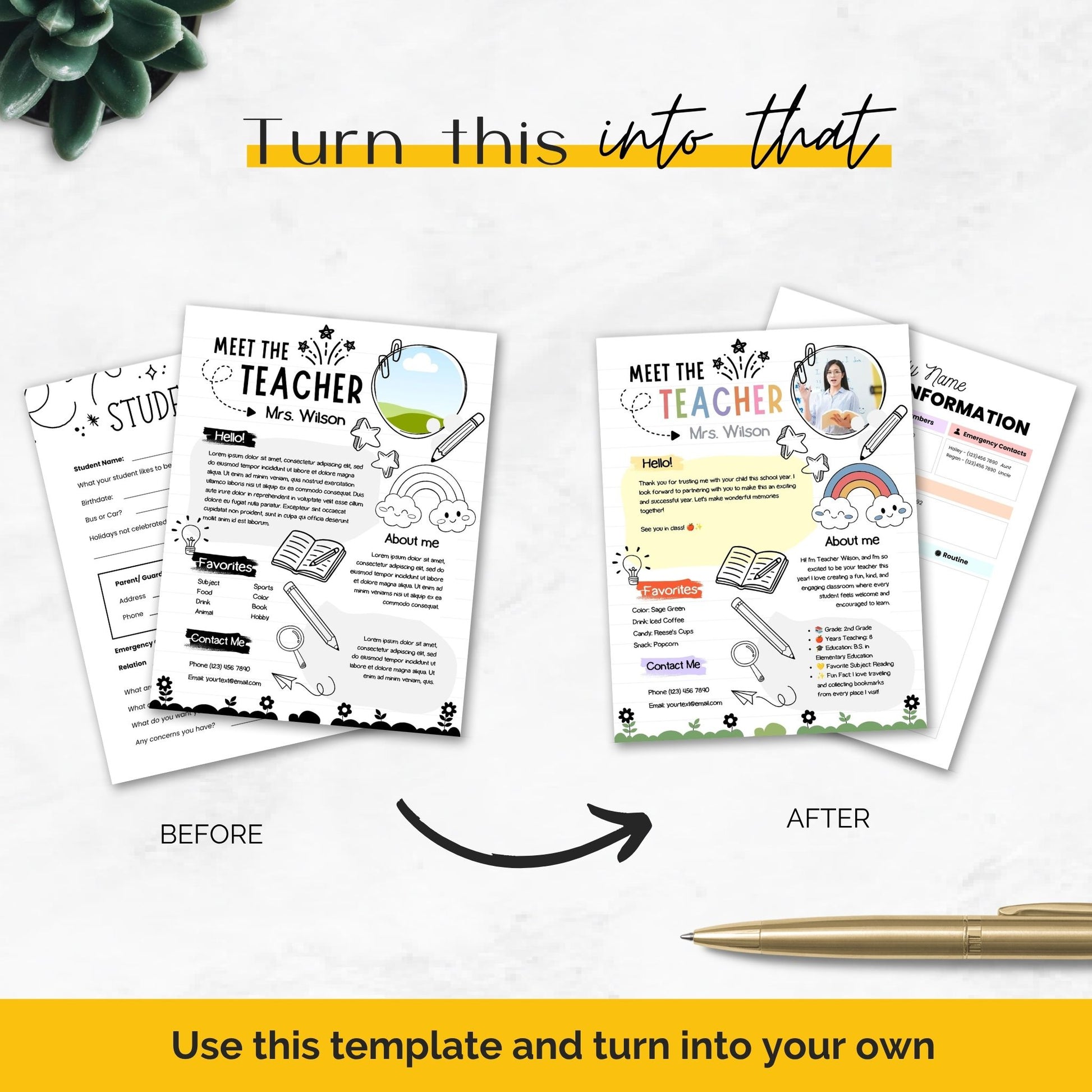 Back to school teacher kit