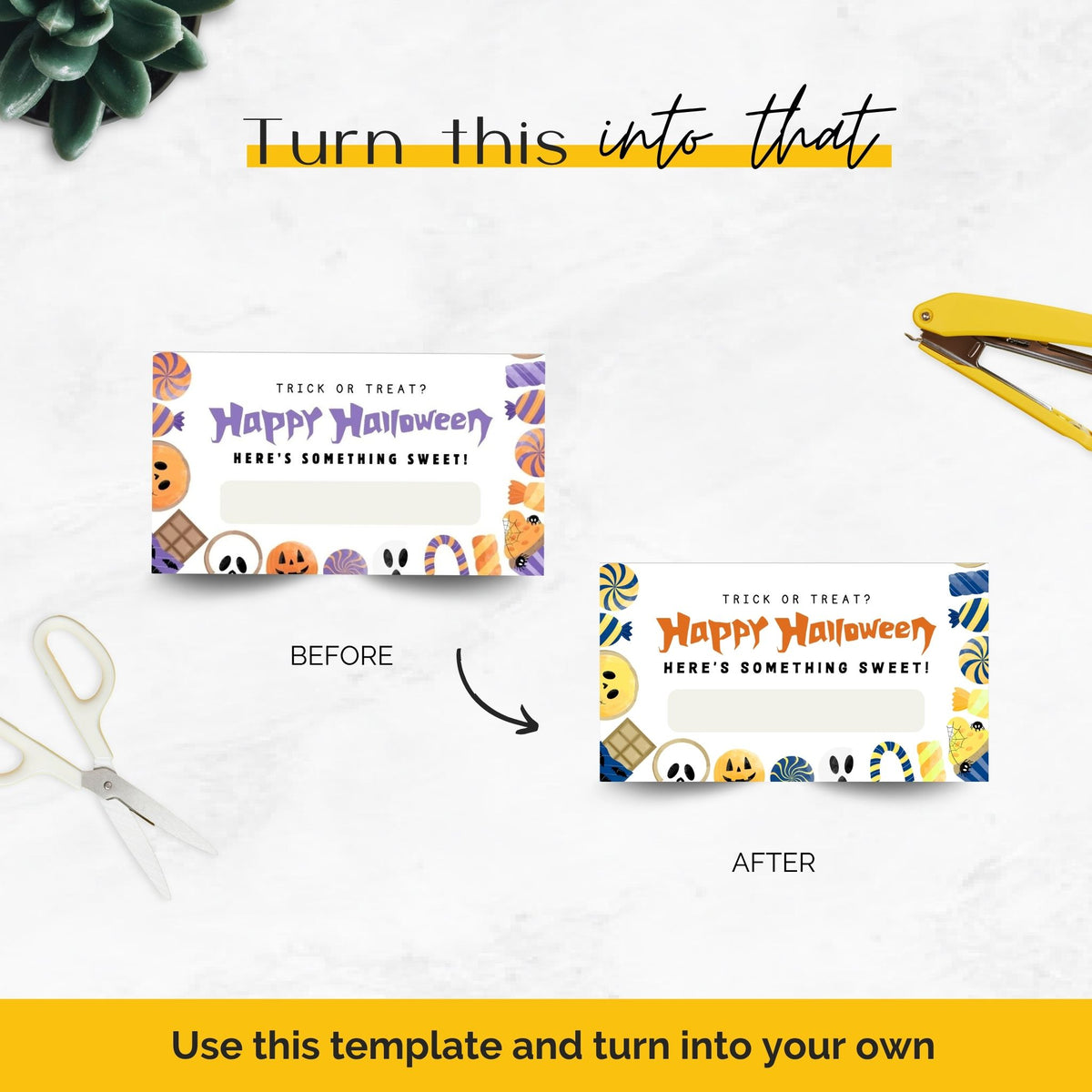 Halloween Treat Bag Toppers