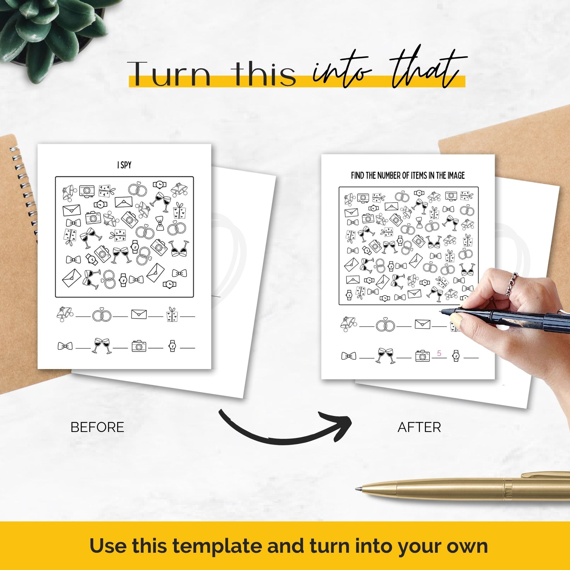 kid's wedding activity book