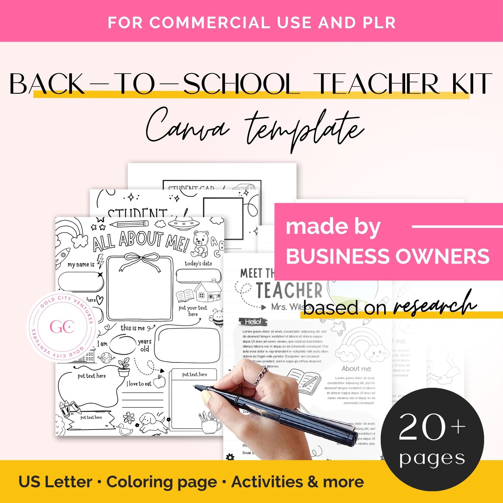 meet the teacher template