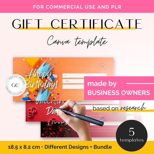 Gift Certificate Template