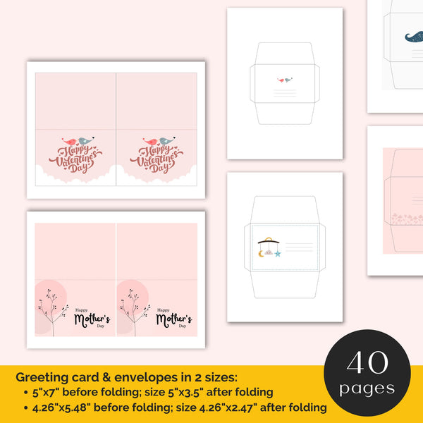 greeting card and envelope templates