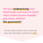 Price it Higher Checklist