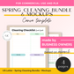 spring cleaning template bundle