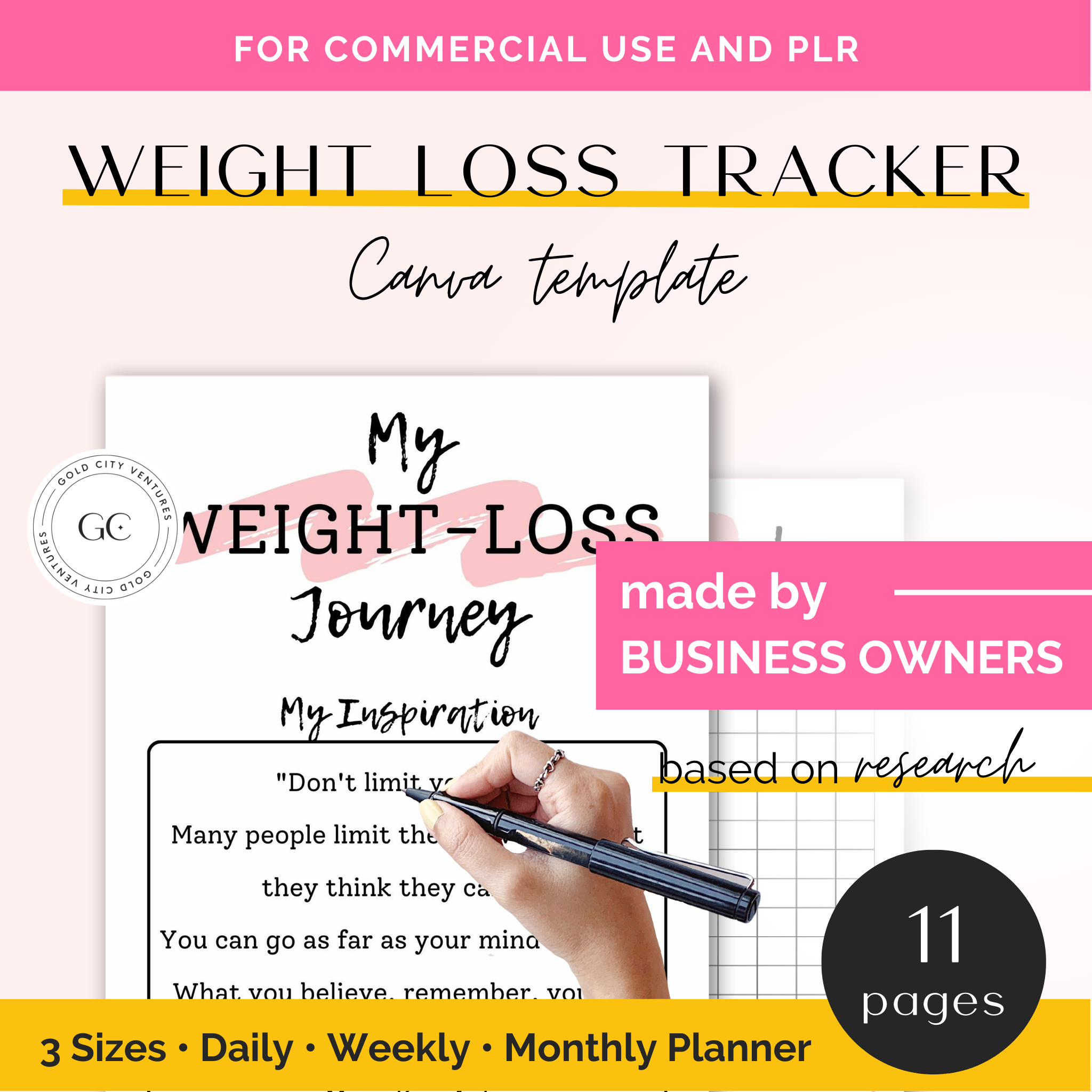 Monthly Weight Loss Tracker Template