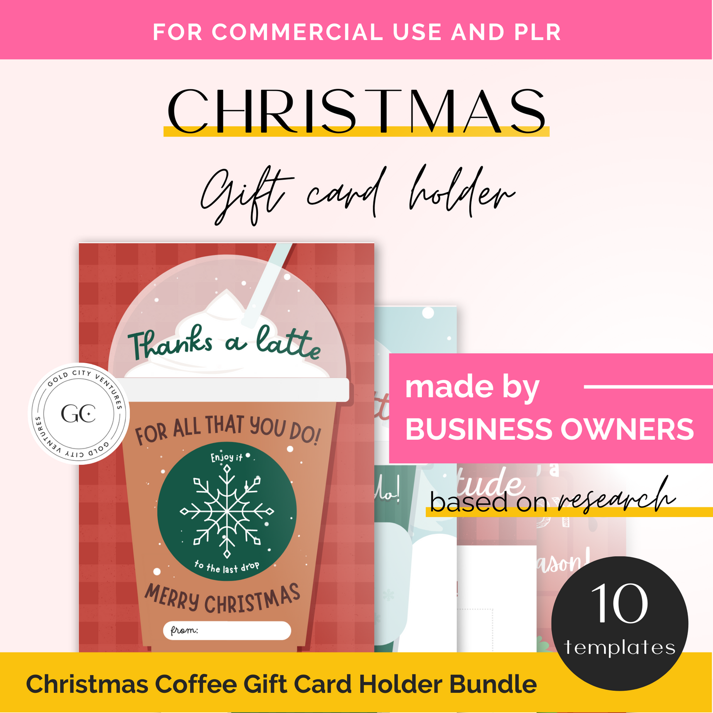 Christmas Coffee Gift Card Holder