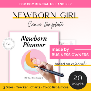 Newborn Girl Planner Baby Book