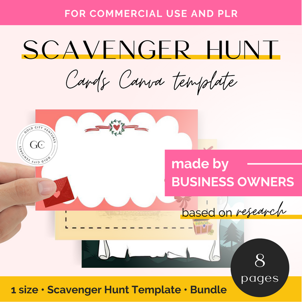 Scavenger Hunt Card Templates
