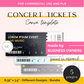 Editable Concert Ticket Templates