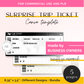 Surprise Trip Boarding Ticket Template