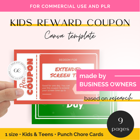 Kid's Reward Coupons