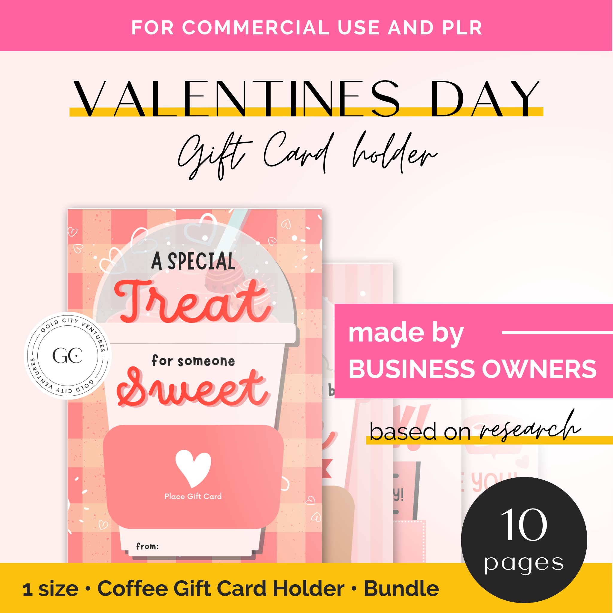 Valentine's Day Coffee Gift Card Holder