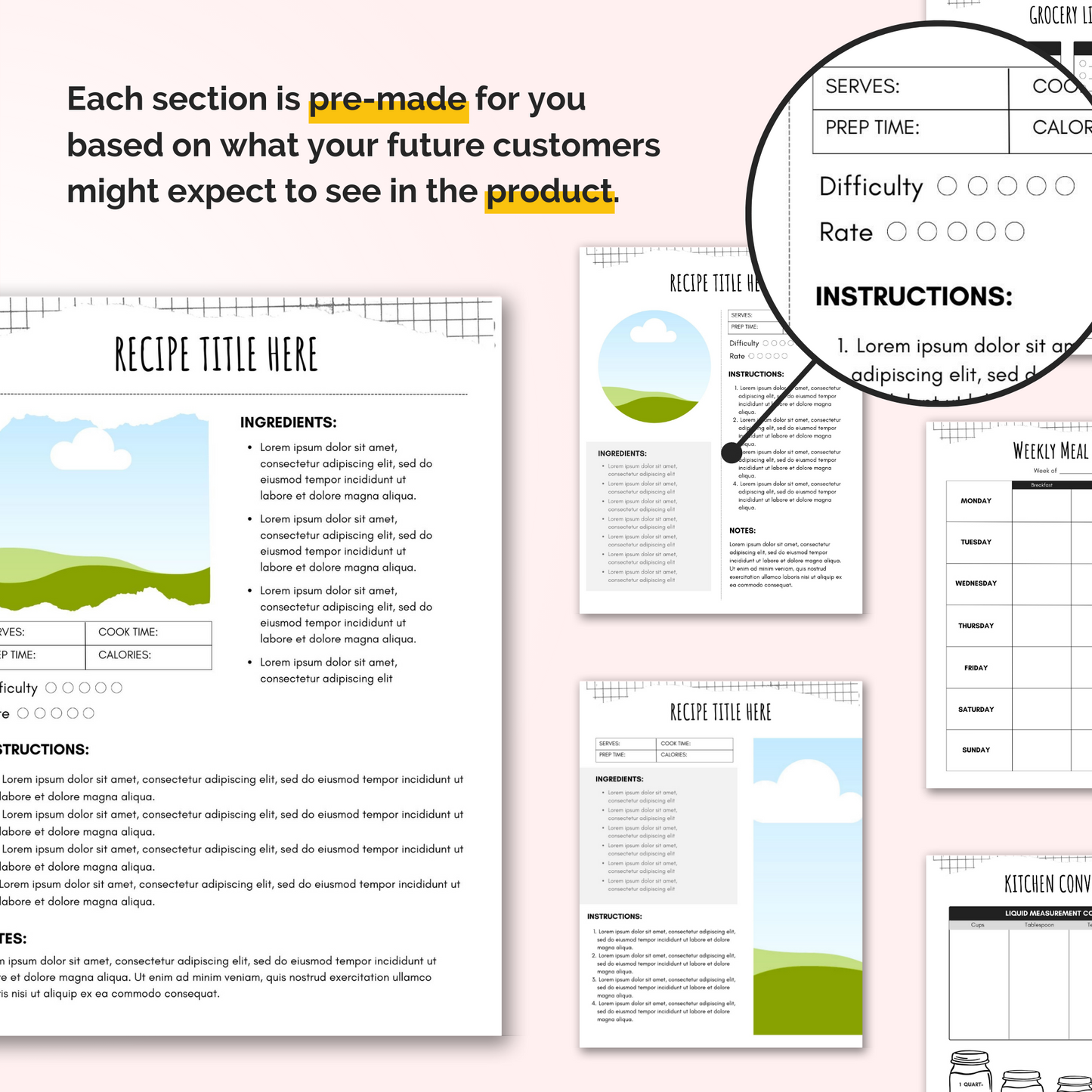 Recipe Book Template
