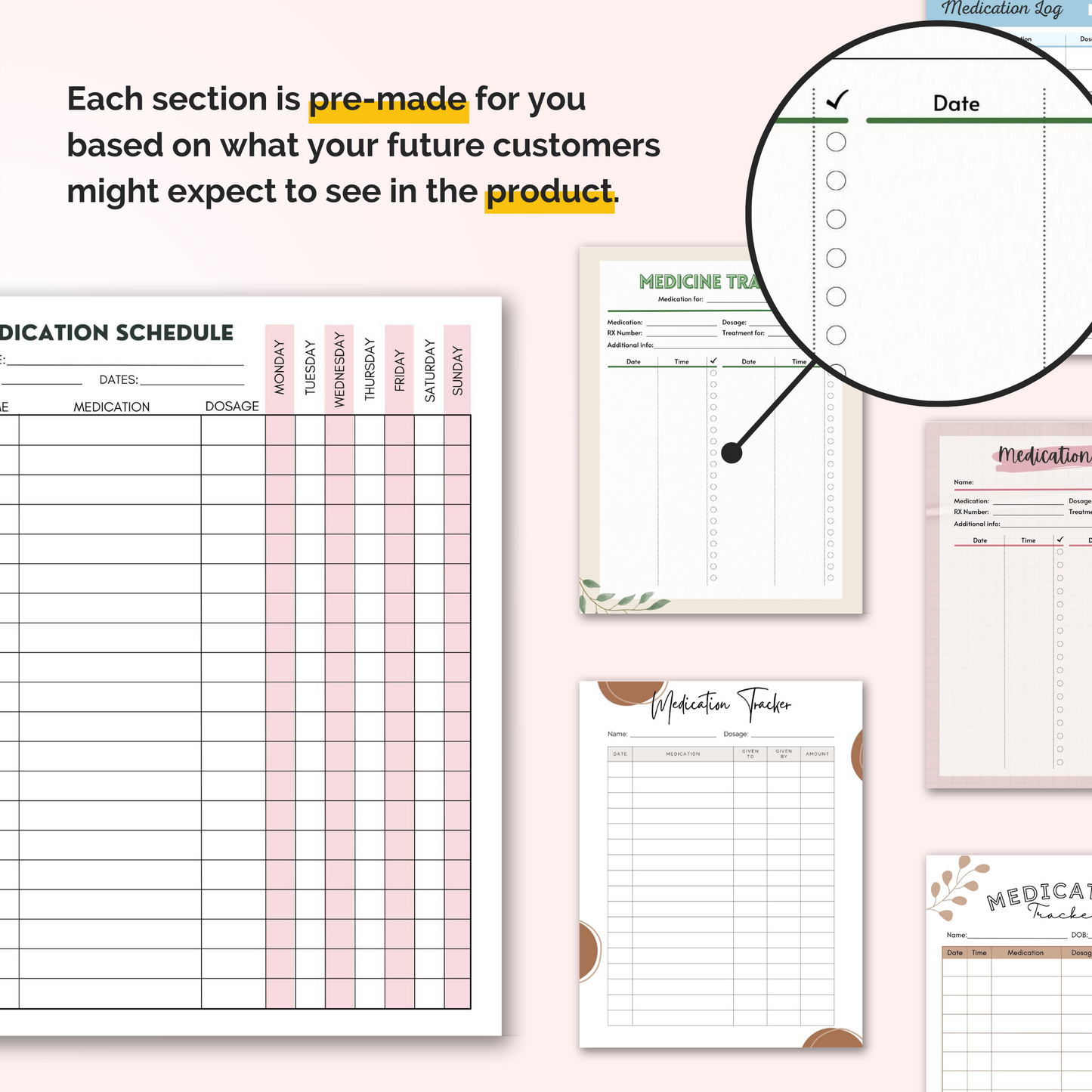 Medication Tracker Templates
