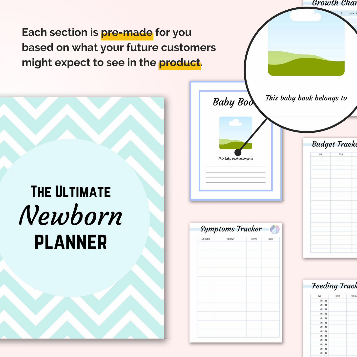 Newborn Boy Planner Baby Book