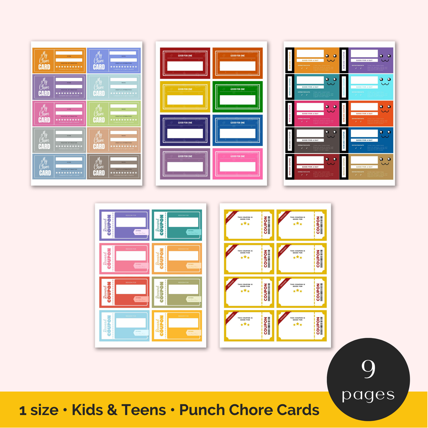 Kid's Reward Coupons