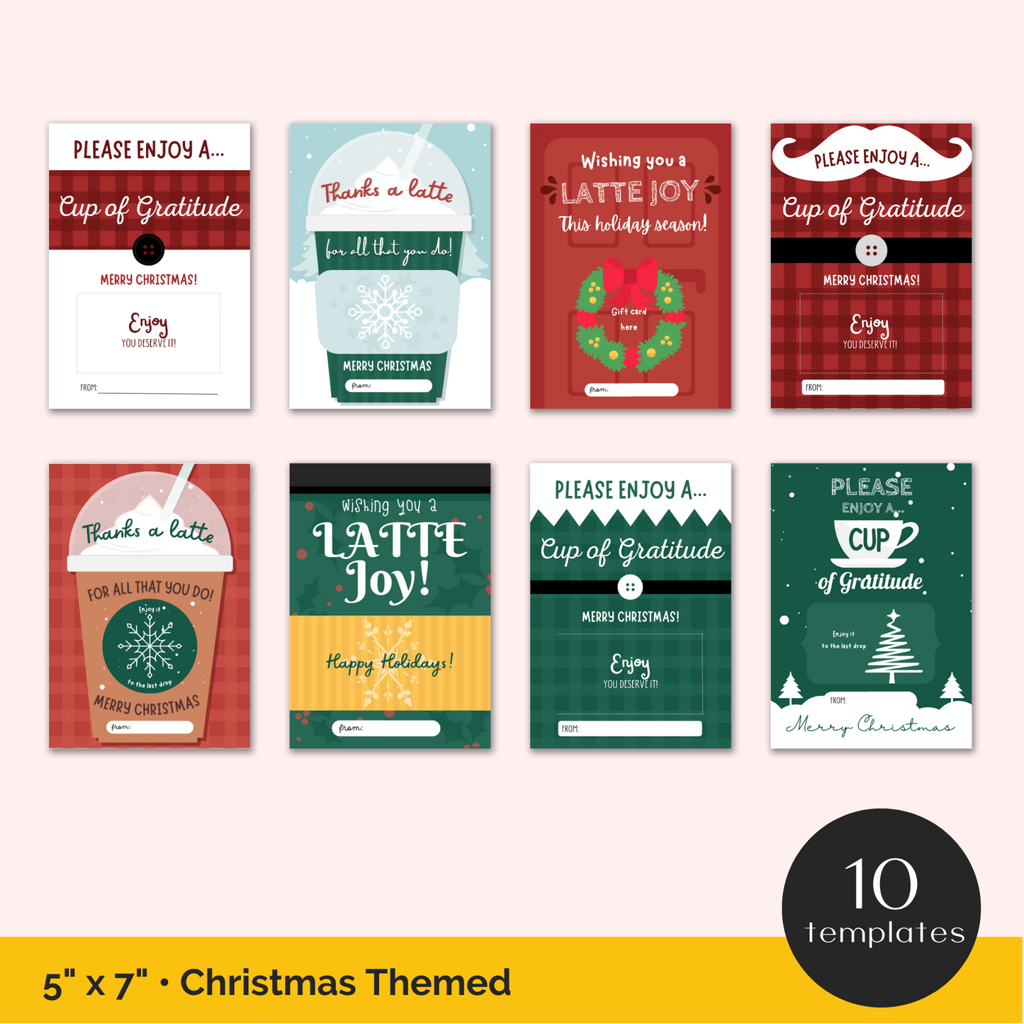 Christmas Coffee Gift Card Holder