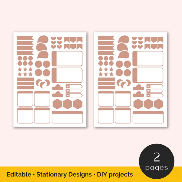 DIY Planner Sticker Templates