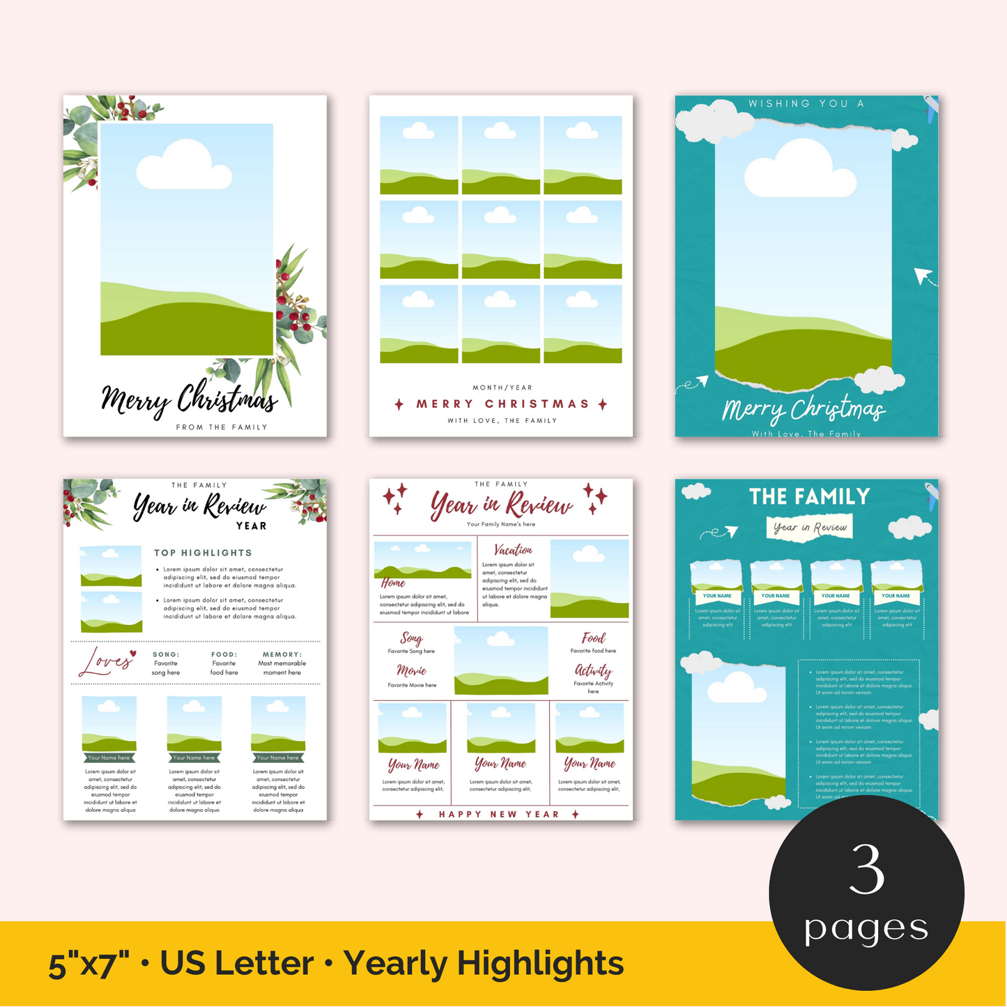 Year in Review Templates