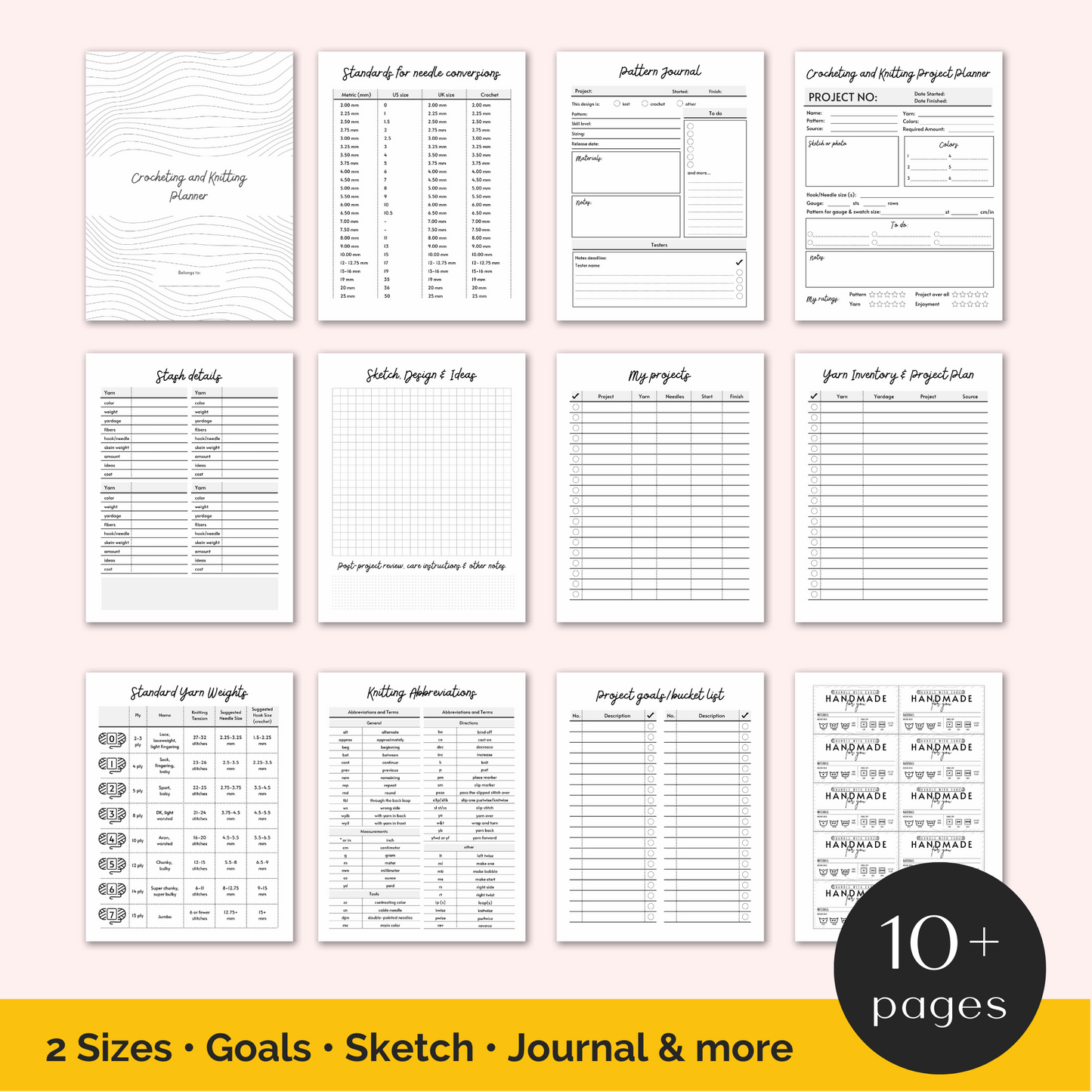 Crocheting and Knitting Planner