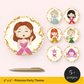 Princess Party Cupcake Toppers