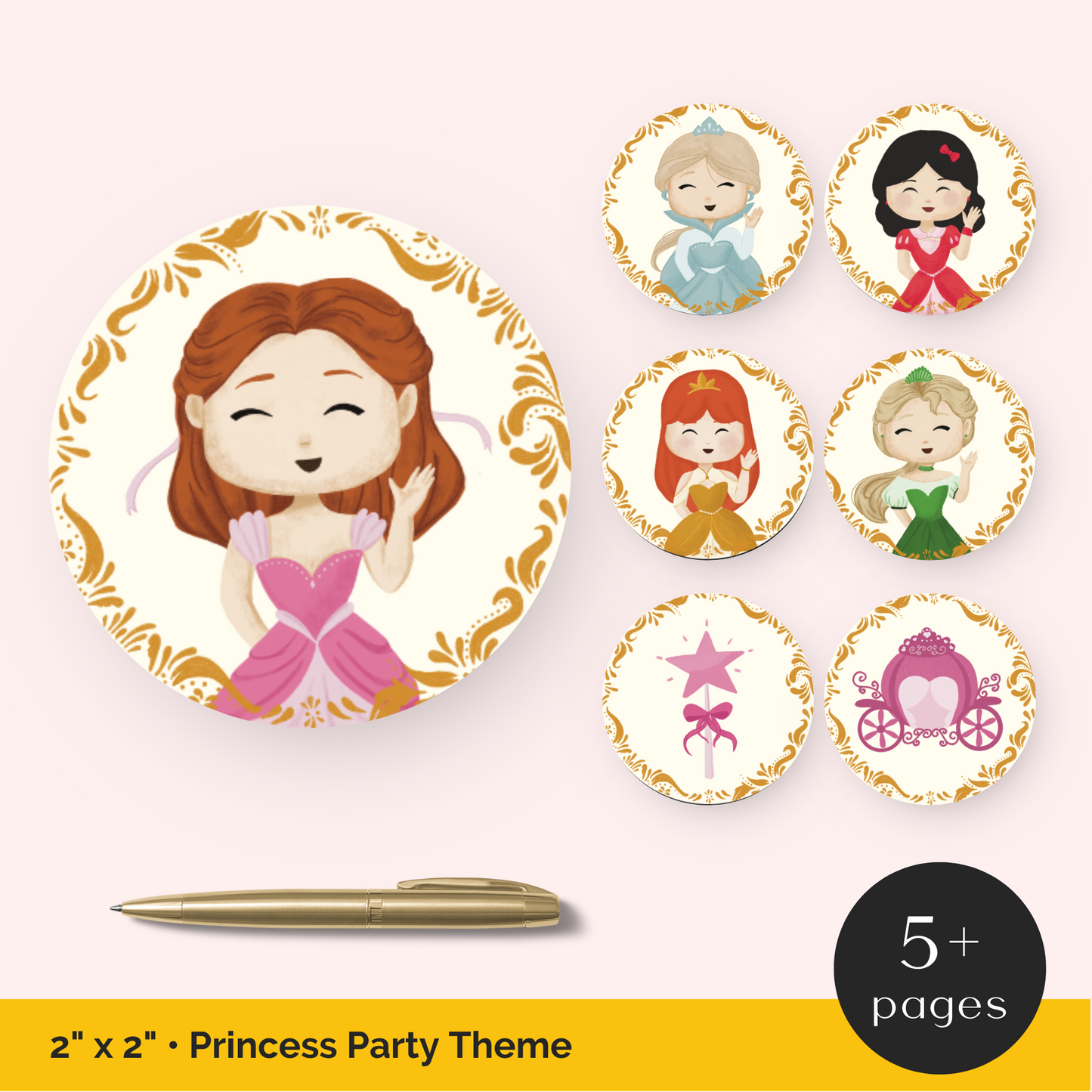 Princess Party Cupcake Toppers