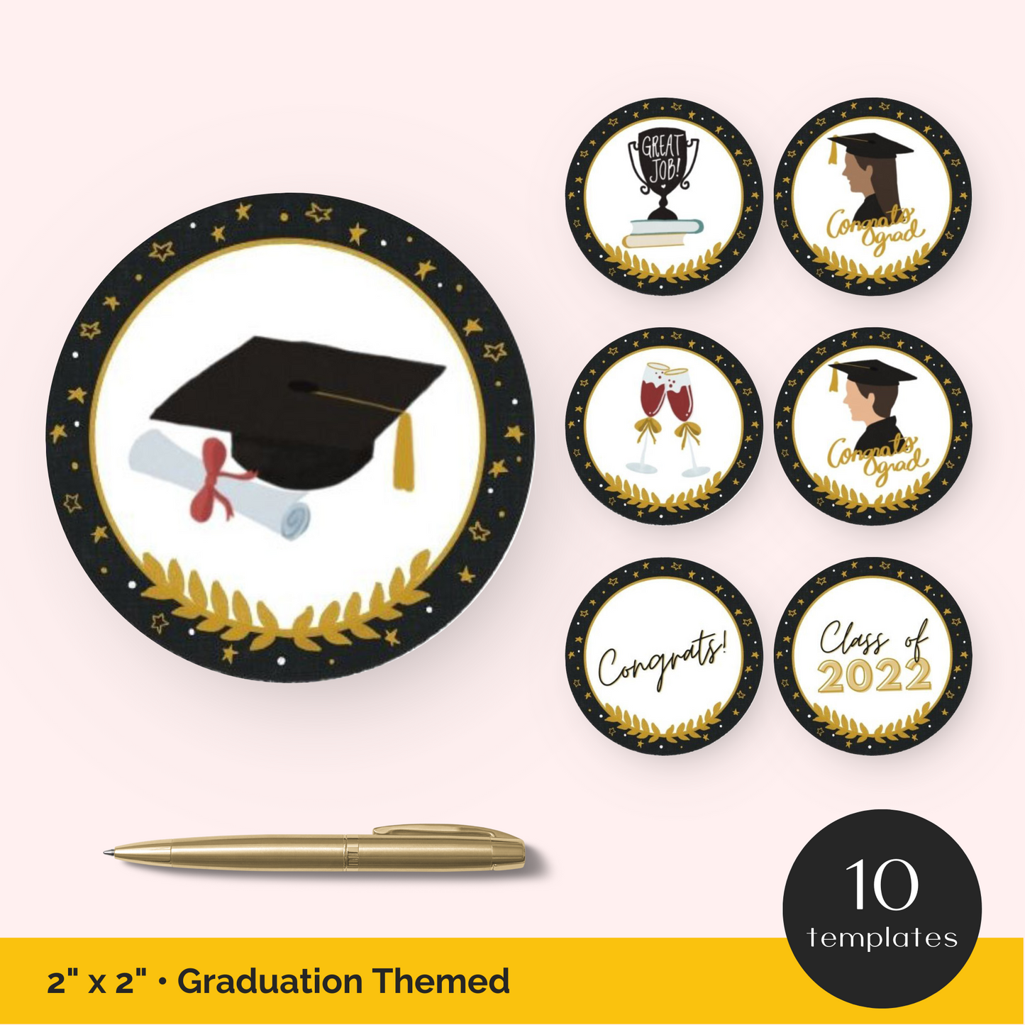 Graduation Party Cupcake Toppers