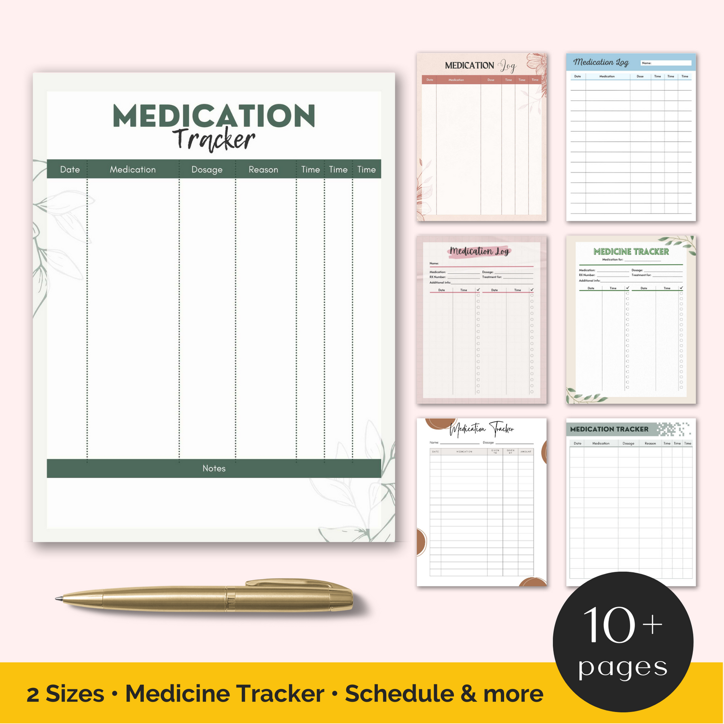 Medication Tracker Templates