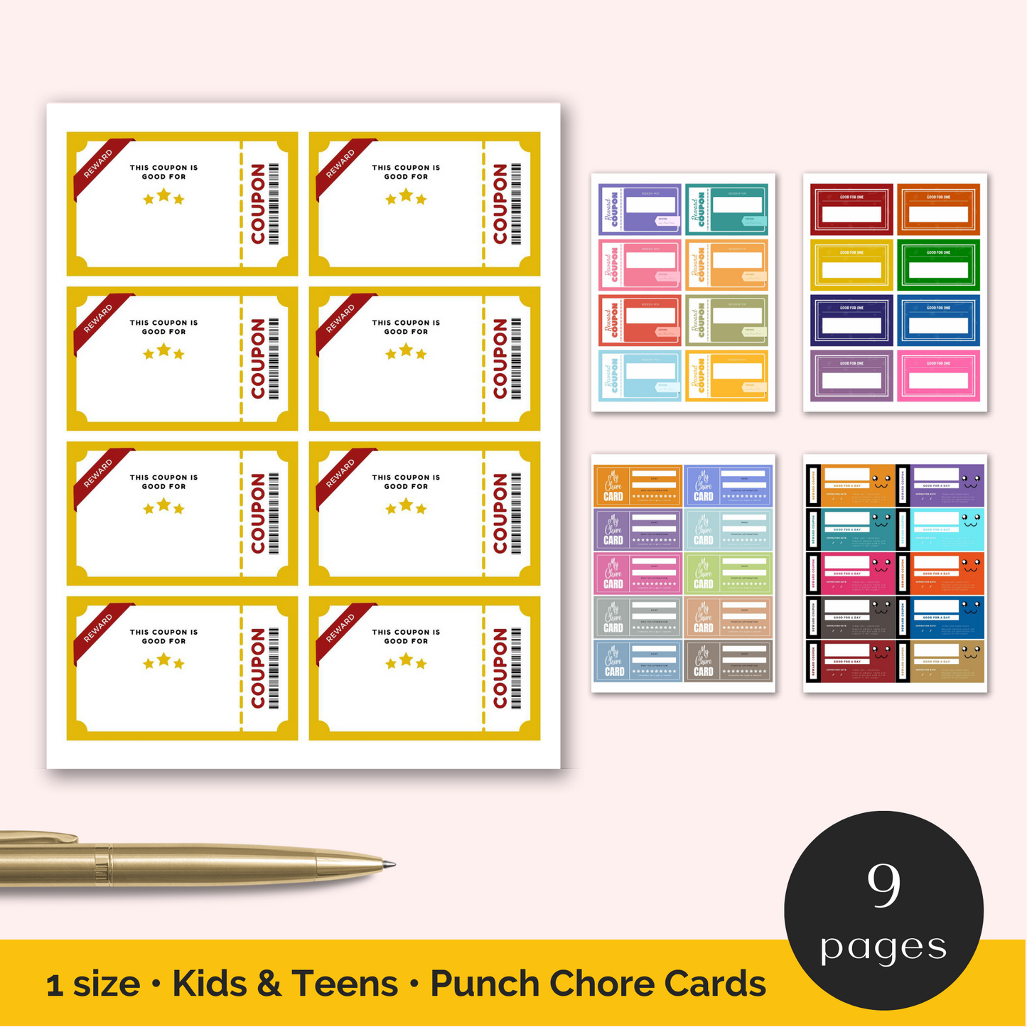 Kid's Reward Coupons