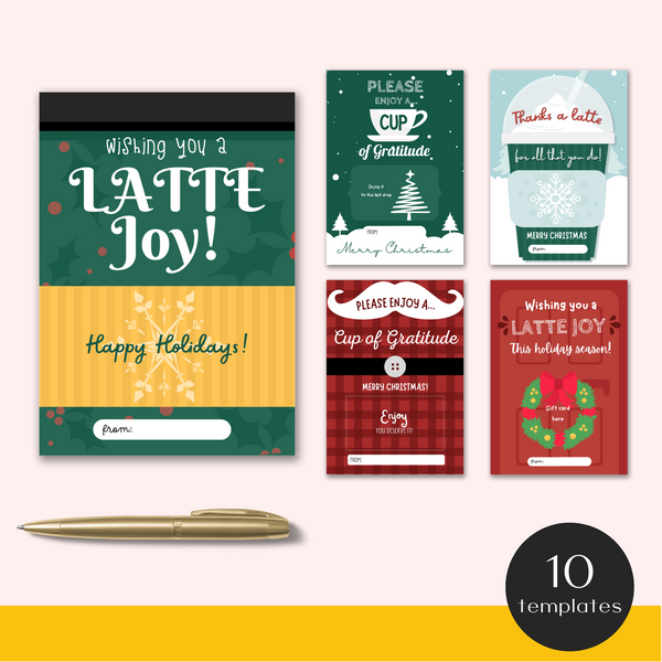 Christmas Coffee Gift Card Holder