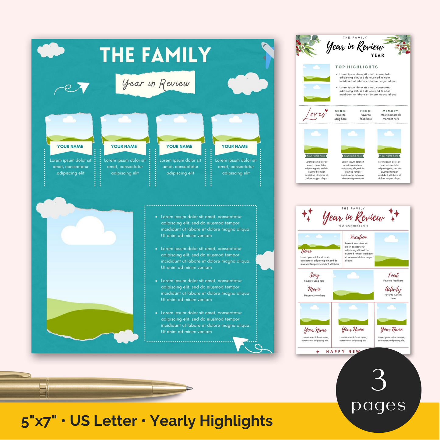 Year in Review Templates